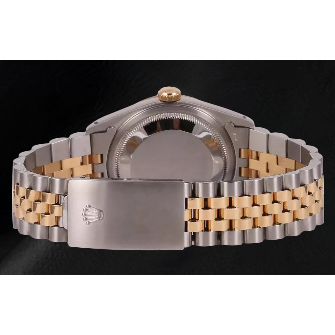 Rolex Datejust Men Watch Pearlized Mop Diamond Dial Two Tone QUICK SET