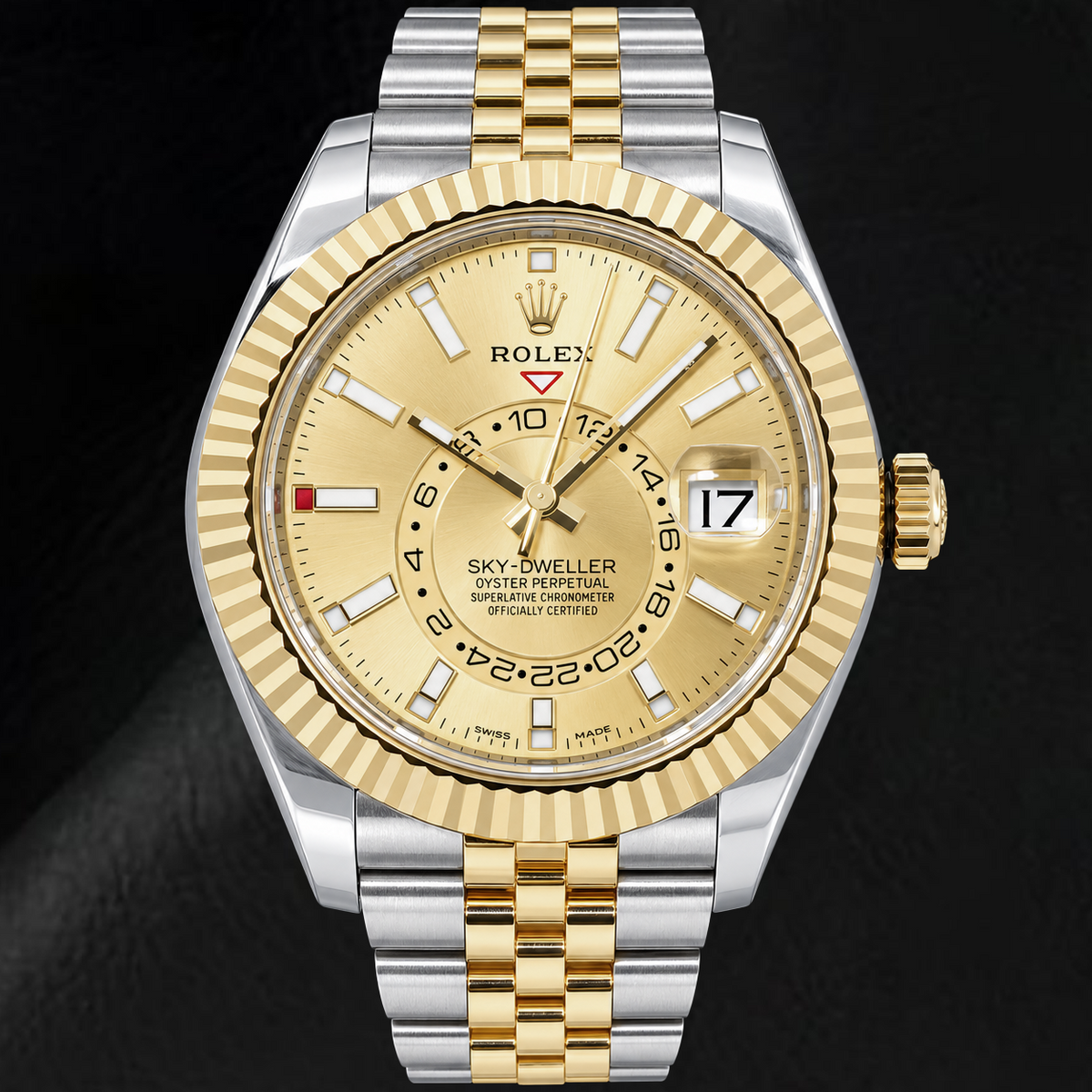 Rolex Sky-Dweller 336933 42mm Champagne Dial Two Tone Watch