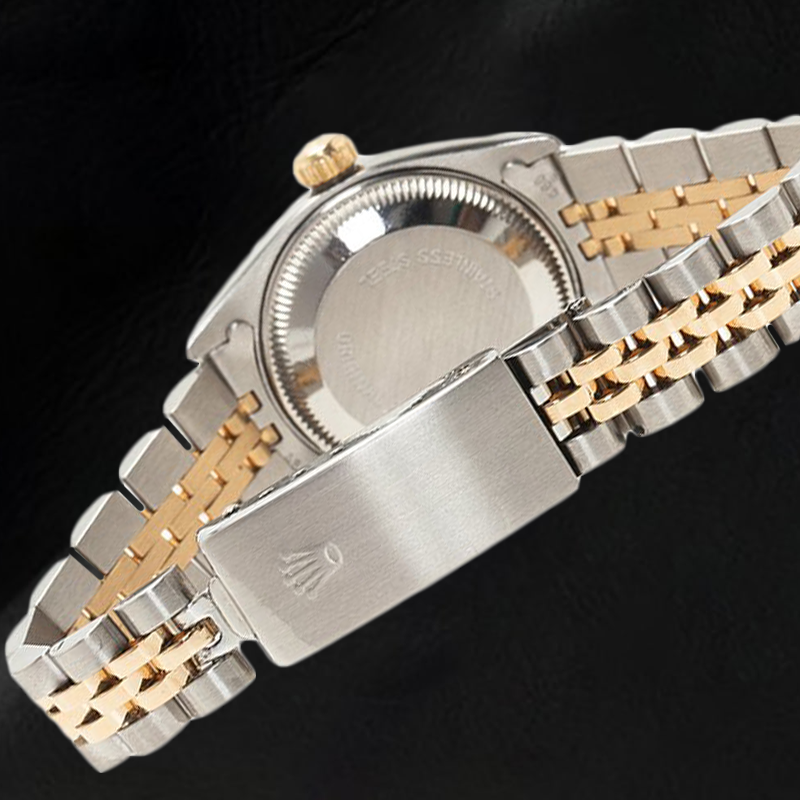 Rolex Two Tone Mother Of Pearl Dial 26 mm Lady Datejust Watch