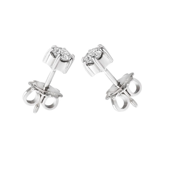 Round Cut 3 Carats GIA CERTIFIED Lab Grown Diamonds Lady Studs Earrings Gold White