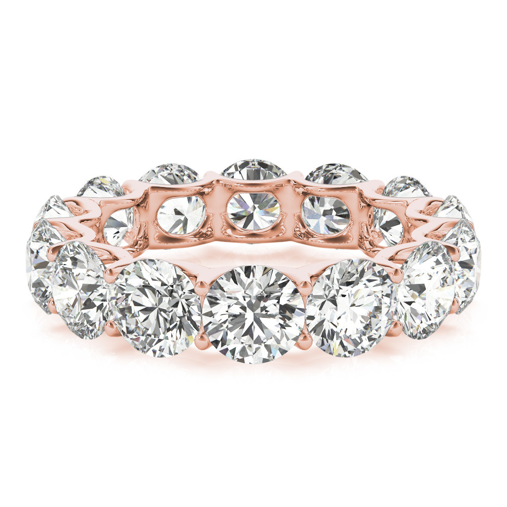 Round Diamond 7 Ct Eternity Band For Women Lab Grown