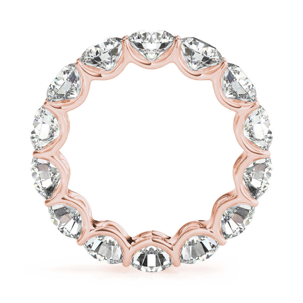 Round Diamond 7 Ct Eternity Band For Women Lab Grown