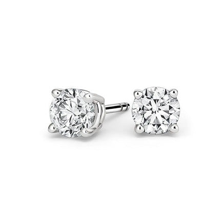 Round Lab Grown Diamond Studs Earring 3 Ct. White Gold Jewelry Diamond