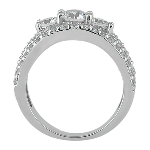 Round Old Miner Genuine Natural Earth Mined Diamond Ring 3 Stone Style 14K Gold 6 Carats