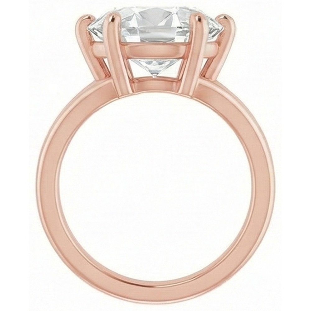 natural oval diamond 8.50ct ring top view