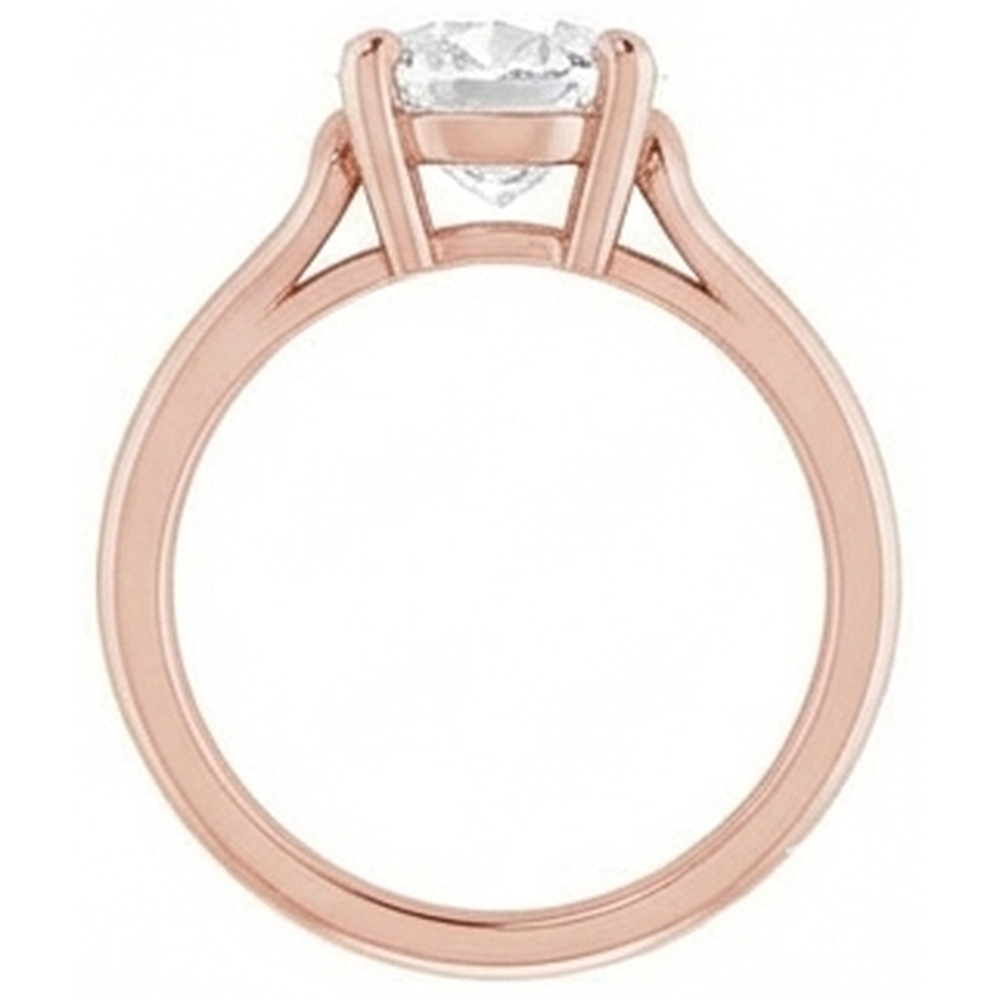 Solitaire Oval Old Cut Natural Earth Mined Diamond Ring Prong Set 5.75 Carats Split Shank