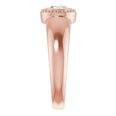 Solitaire Wedding Ring Oval Old Cut Natural Earth Mined Diamond Bezel Set 1.50 Carats
