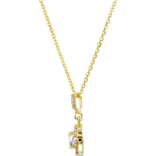 Sparkling 1.45 Carats GIA CERTIFIED Lab Grown Diamonds Pendant Necklace Yellow Gold 14K