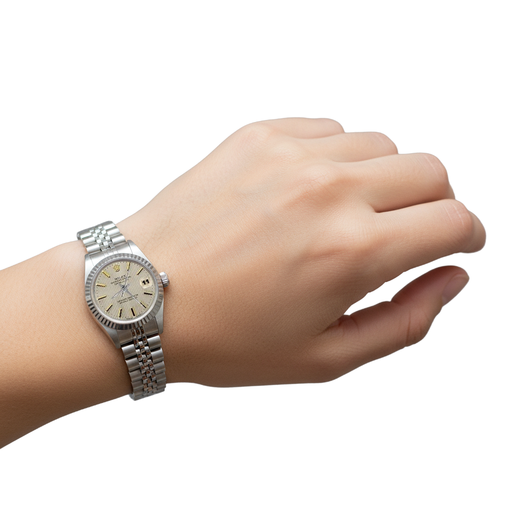 Ss Jubilee Bracelet Rolex Date Just Women Watch Fluted Bezel P4