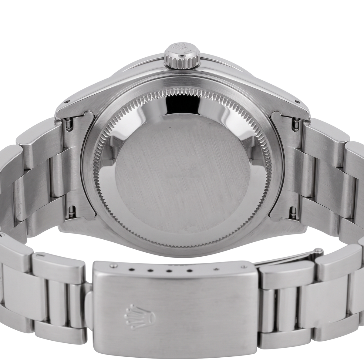 Stainless Steel Rolex Datejust Mens Watch Pink Dial Diamond Bezel-QUICK SET