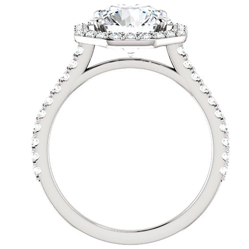 Stunning 8.5 Carat Halo Lab Grwon Diamond Ring