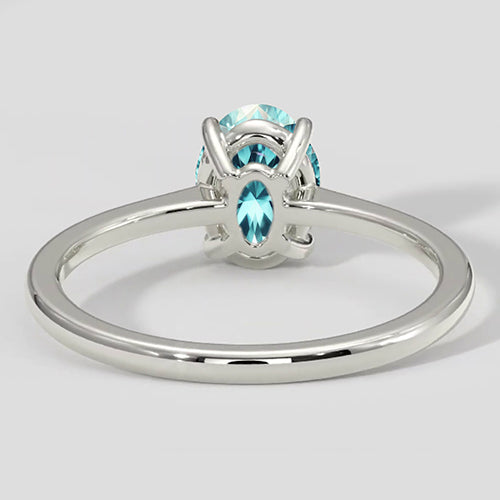 Timeless Oval Paraiba Tourmaline Solitaire