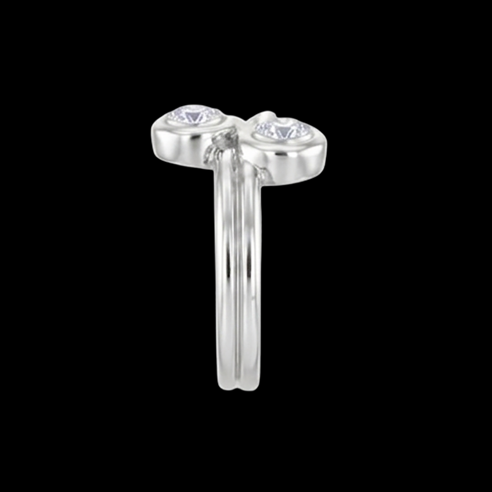 Toi et Moi 1 Carat Natural Earth Mined Diamond Knot Style Wedding Engagement Ring