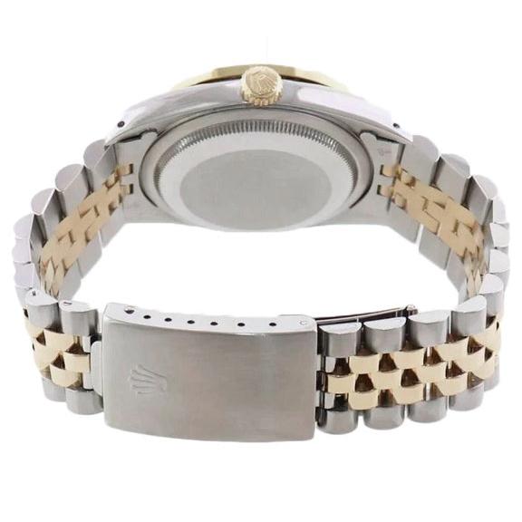 Two Tone Jubilee Watch Bezel Diamond Dial Rolex Datejust QUICK SET