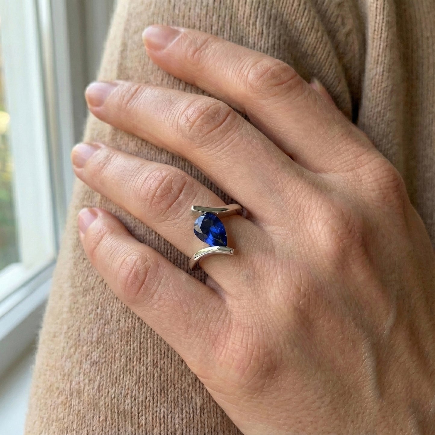 Natural Real ( Not Lab Grown ) Unique Sri Lanka Geuda Gem Ring