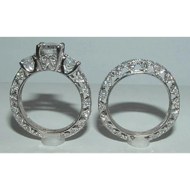 White Gold 5K Diamond Ring