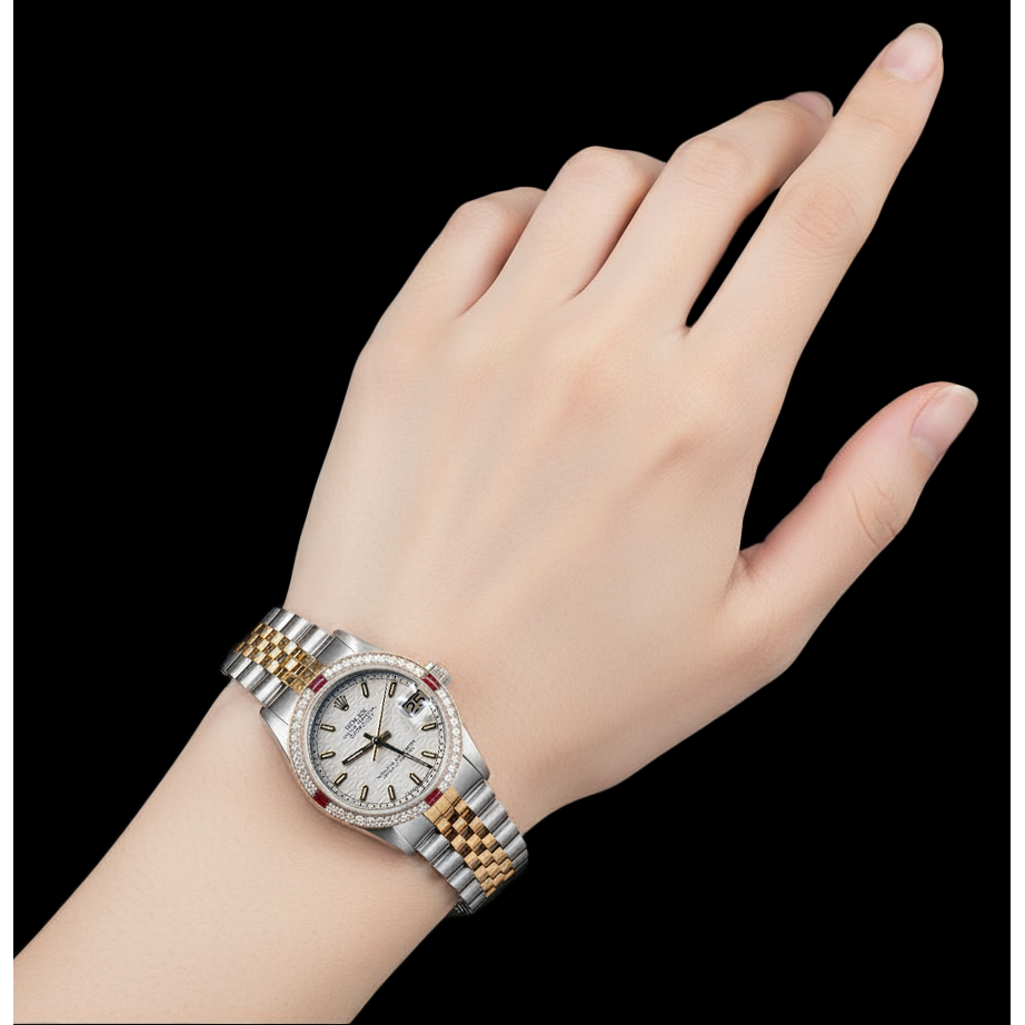 Women's Rolex Datejust White Jubilee Luminous Dial 31mm Watch