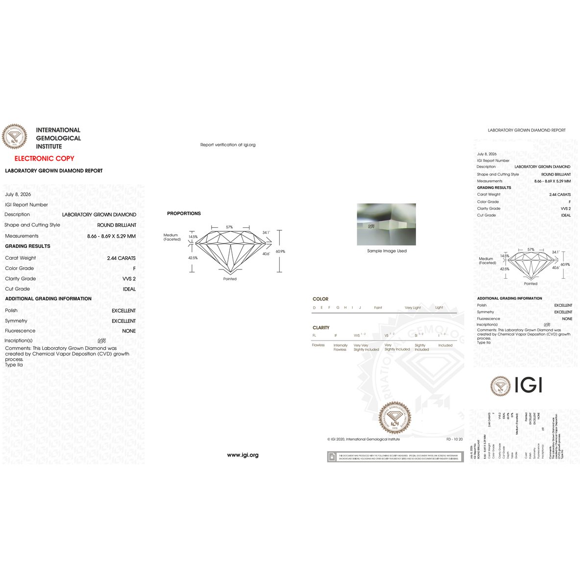 IGI Certificate