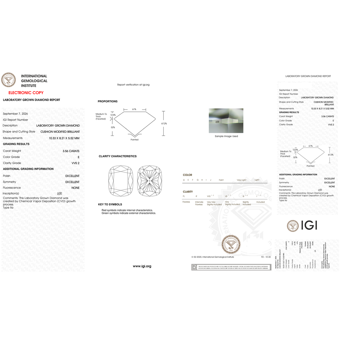 IGI Certificate