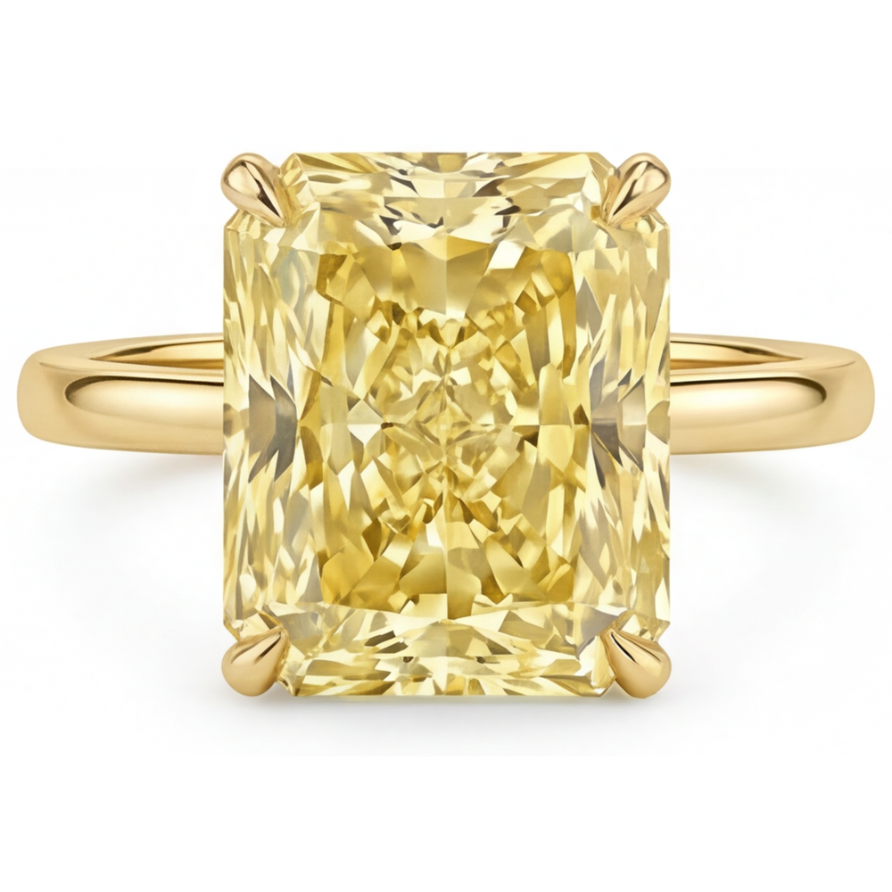 Timeless Fancy Yellow Diamond Single Stone Ring 2 ct – main view