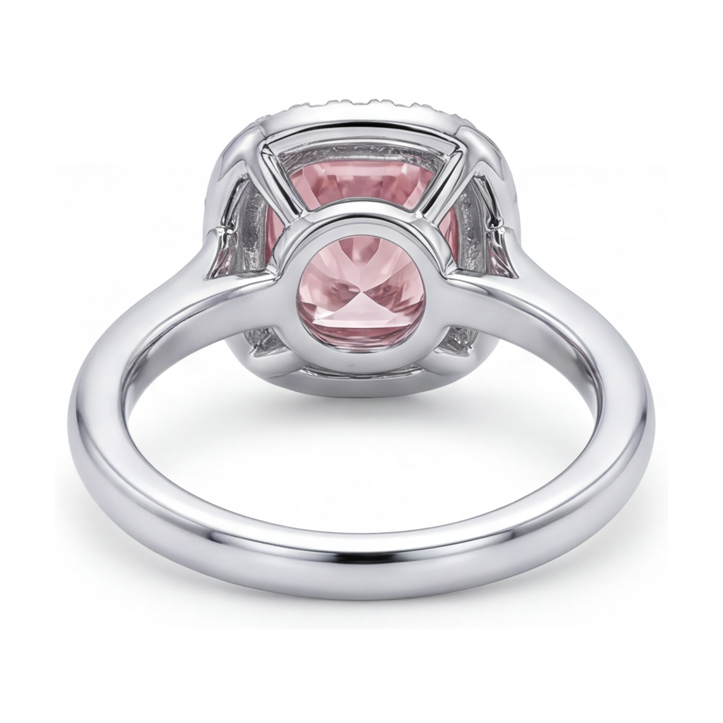 Pink Diamond Engagement Ring 1.21 Carat Cushion