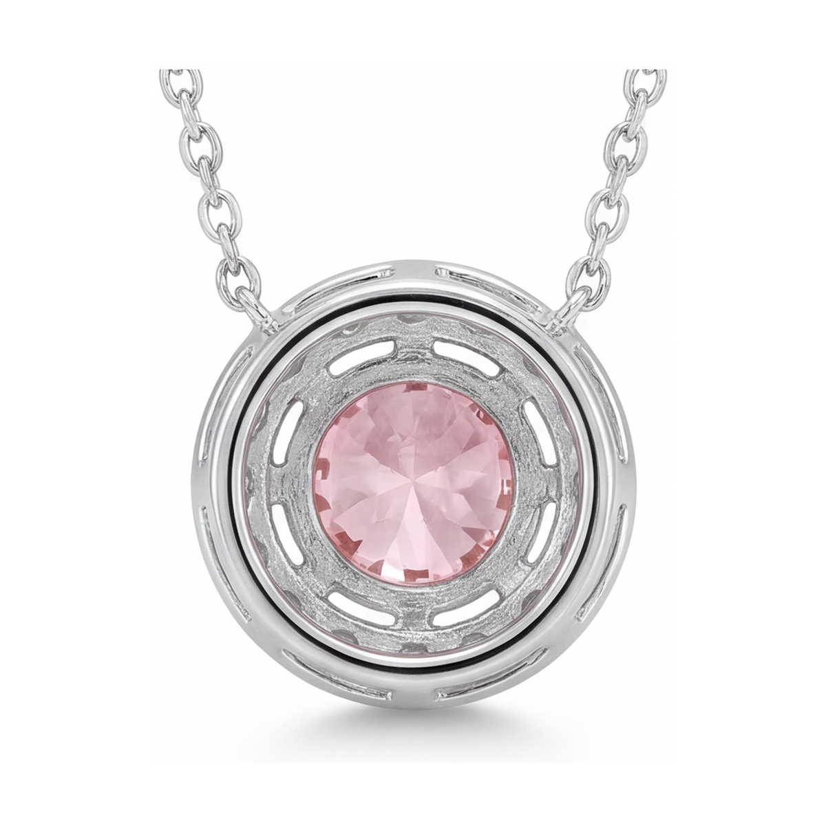 Pink Diamond Necklace 3 Carat Round
