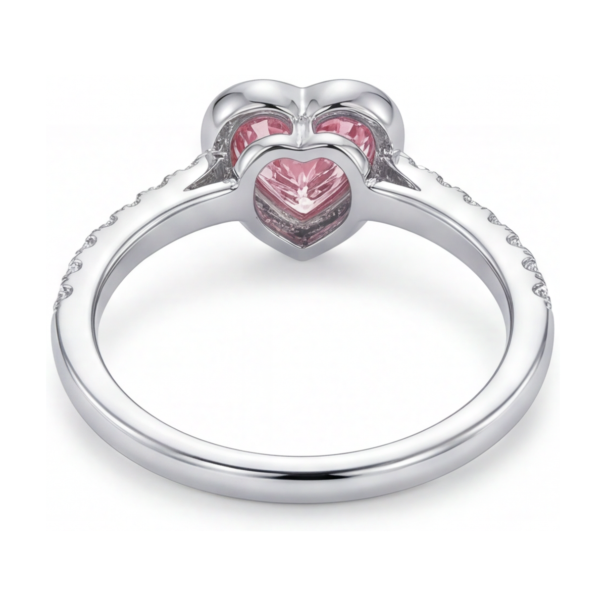 Pink Diamond Ring 2.35 Carat Heart
