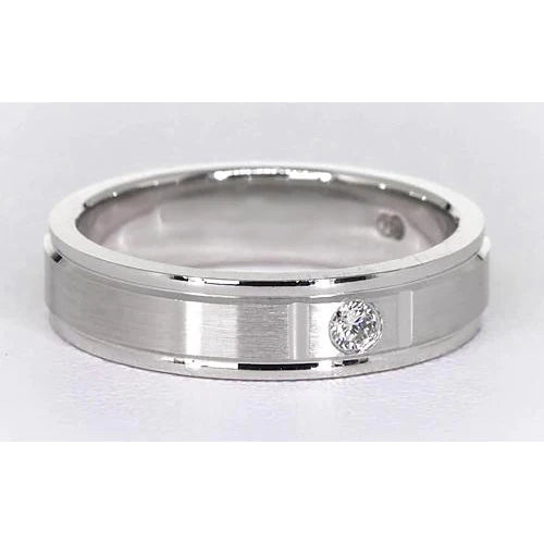 0.25 Carats Gypsy Round Brushed Finish