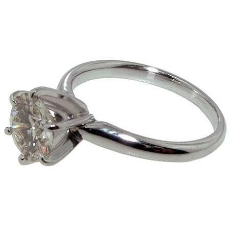 Princess Cut High Quality Sparkling Unique Solitaire White Gold Diamond Ring