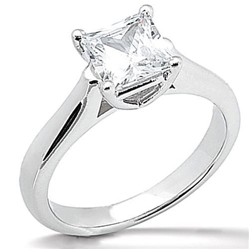Women Jewelry New Unique Solitaire White Gold Diamond Anniversary Ring