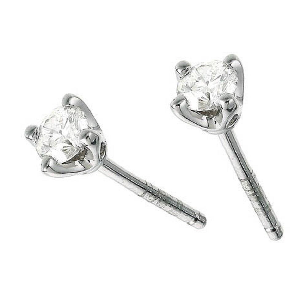 Round Cut Diamond Stud Earring White Gold New Stud Earrings