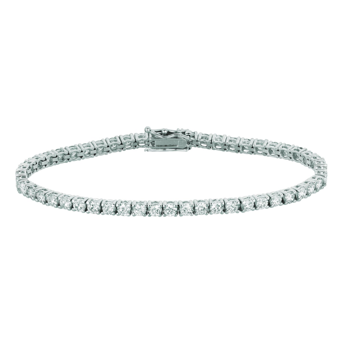 10 Pointer Diamond Tennis Bracelet 5.15 Carats White Tennis Bracelet