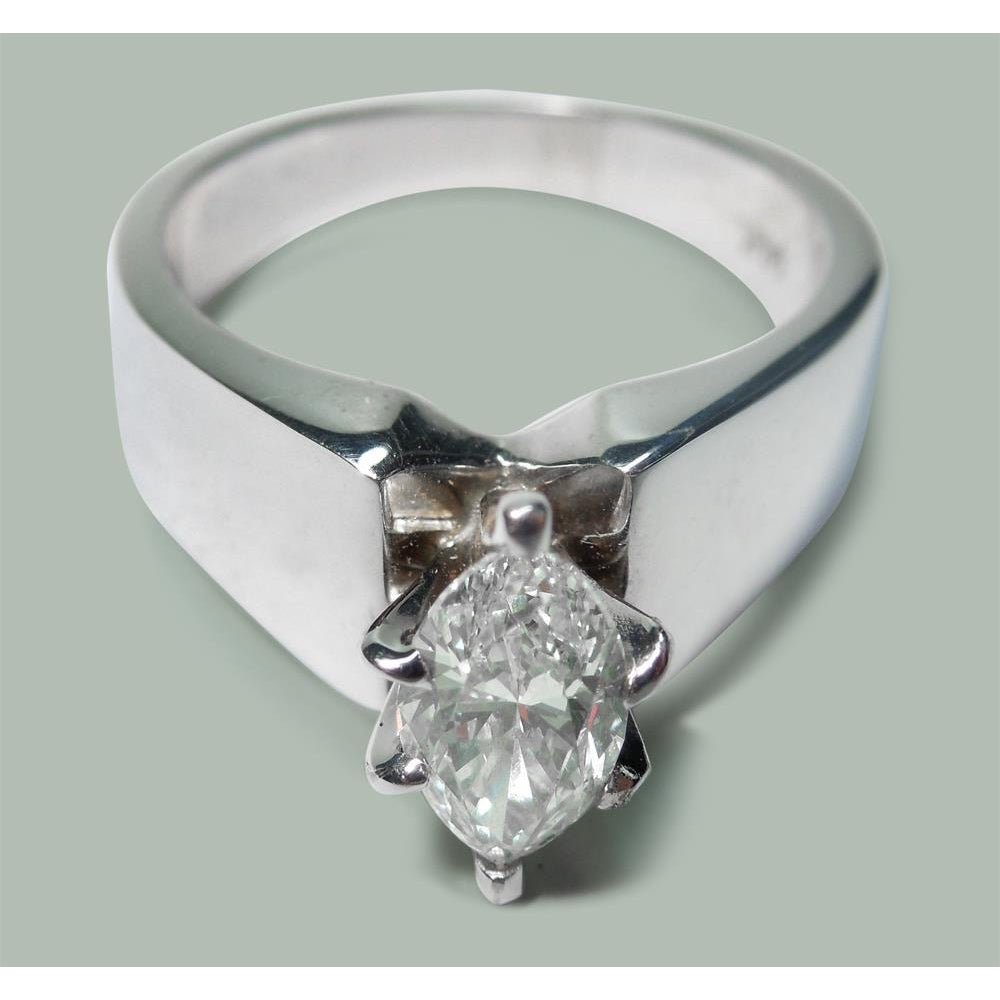 natural marquise diamond 2ct ring close up detail
