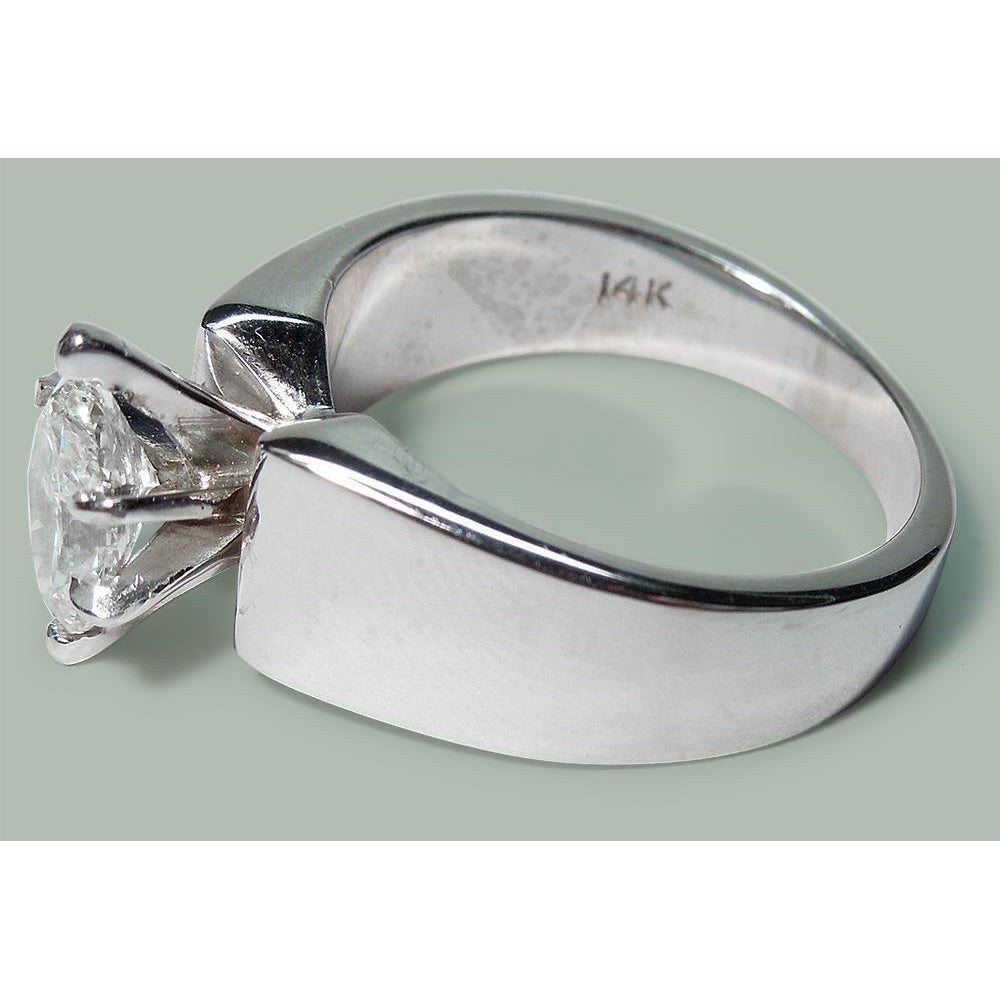 natural marquise diamond 2ct ring top view