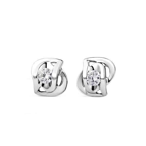 New Style Diamond Stud Earrings White Gold Stud Earrings