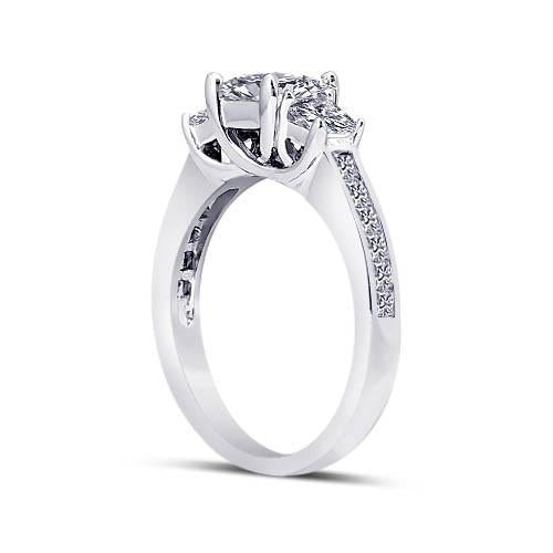 Engagement Ring 1.91 Carats White Gold 14K