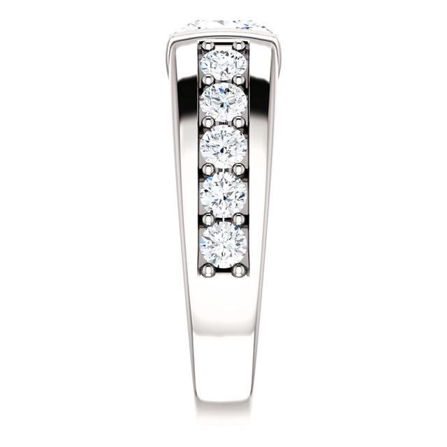 Fancy Sparkling Vintage Style White Gold Weeding Anniversary White Diamond Ring
