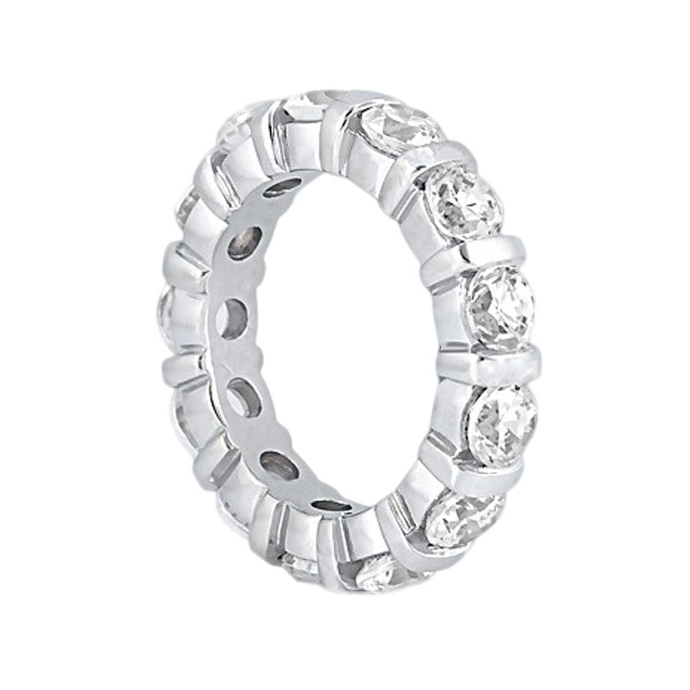 Eternity Band Diamonds Gorgeous Eternity Women Engagement Band White Gold 3.9 Ct. F Vs1