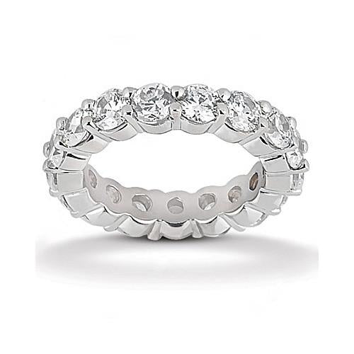 Eternity Band 4 Carat F Vs1 Diamond Gold Engagement Band Ring Beautiful