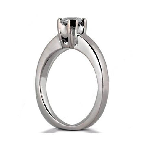 High Quality Wedding Engagement White Gold Diamond Solitaire Ring