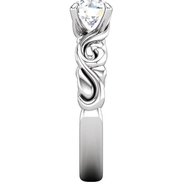 Solitaire Ring Solitaire 1.50 Carats Round Diamond Anniversary Ring White Gold 14K