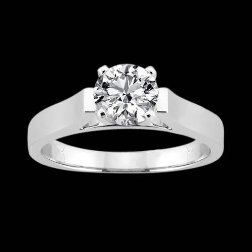 Big Size New Style White Elegant Woman's Solitaire Diamond Ring