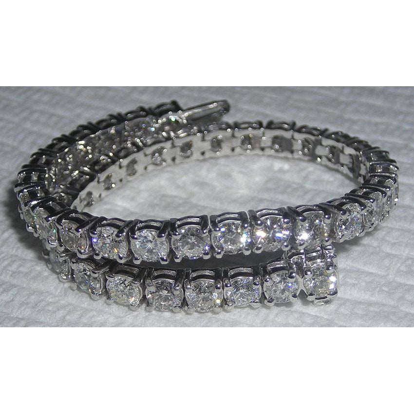 14K White Gold Tennins Bracelet