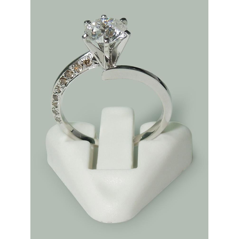 Fancy Style White Elegant Woman's Anniversary Anniversary Ring