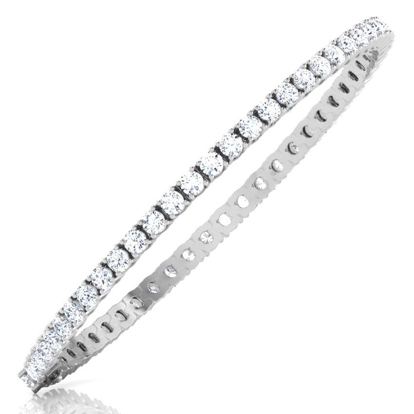 Tennis Bracelet 9 Ct Round Prong Setting Diamond Tennis Bracelet White Gold Jewelry