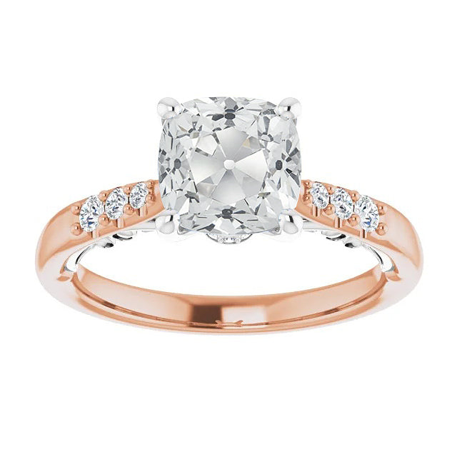 Wedding Old Miner Diamond Ring