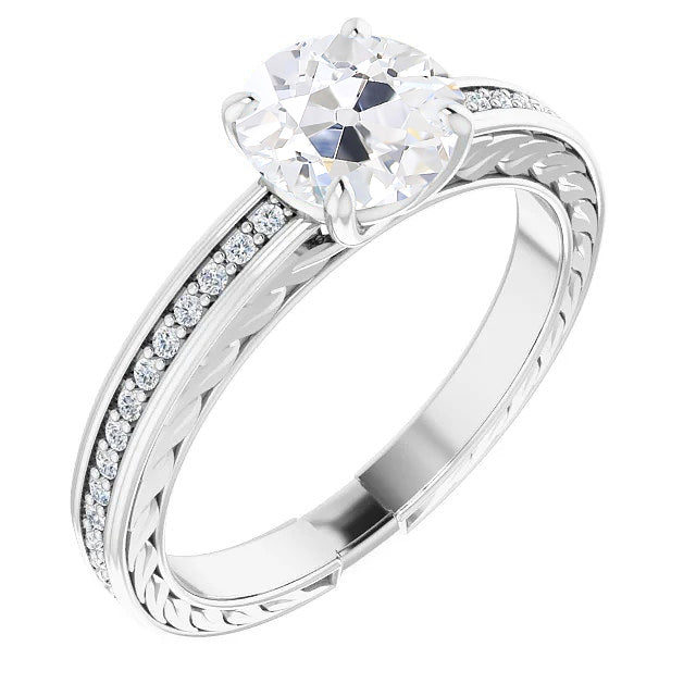 Women Jewelry Sparkling Unique Gold Old Miner Diamond Ring