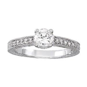 14K White Gold Approx. 1.24 Carat Diamond Ring Si1-Si2 Ring