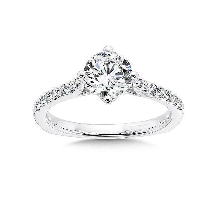 NEw Cushion Cut Natural Brilliant Engagement White Gold Diamon