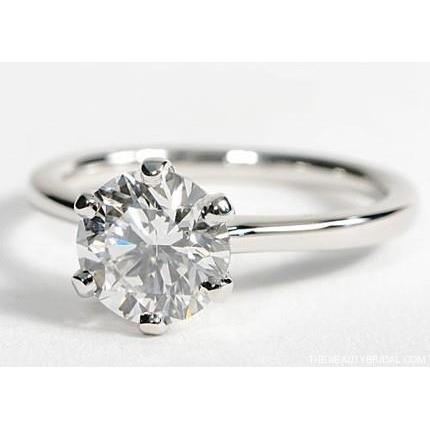New High Quality Wedding Solitaire White Gold Diamond Anniversary Ring